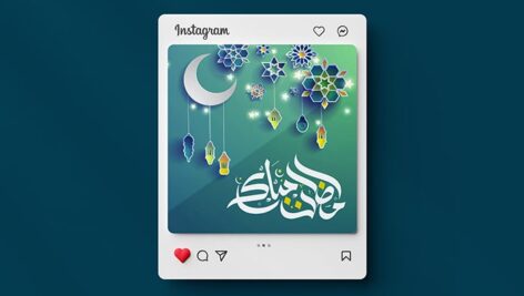 فایل لایه باز تایپوگرافی و بنر ماه رمضان