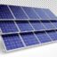 تصویر PNG رندر سه بعدی پنل خورشیدی