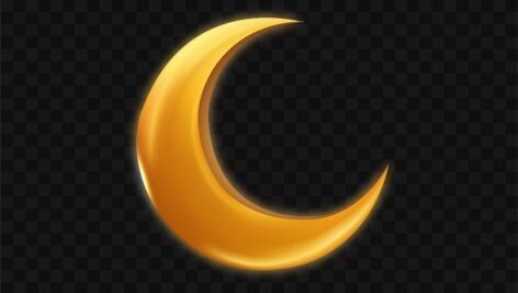 تصویر PNG هلال ماه رمضان