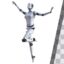 تصویر PNG طرح سه بعدی ربات زن در حال رقص باله