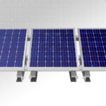 تصویر PNG رندر سه بعدی پنل خورشیدی طرح واقع گرایانه