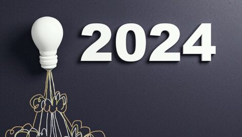تصویر پس زمینه با مفهوم ایده نو در سال 2024