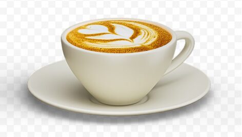 تصویر PNG طرح سه بعدی فنجان قهوه