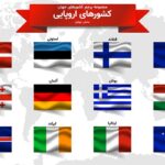 وکتور مجموعه پرچم کشورهای اروپایی بخش 4