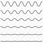 تصویر PNG مجموعه خط و خطوط منحنی