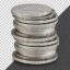 تصویر PNG مجموعه سکه روی هم