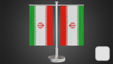 تصویر PNG طرح رومیزی پرچم ایران