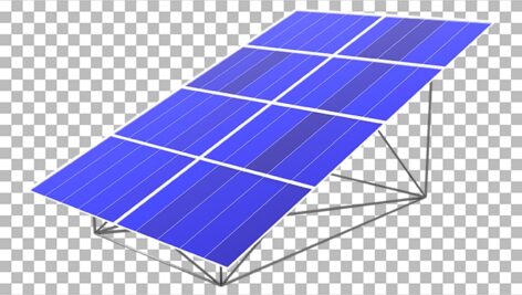 تصویر PNG طرح سه بعدی پنل خورشیدی