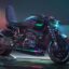 تصویر کانسپت موتور سیکلت با طراحی مدرن