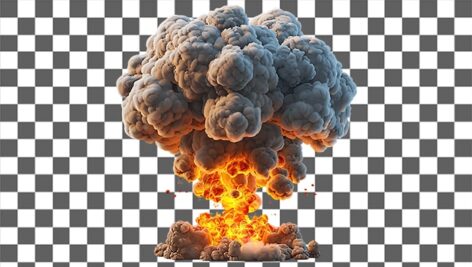 تصویر PNG انفجار هسته ای