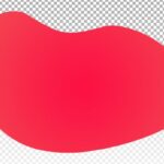 تصویر PNG شیپ منحنی قرمز