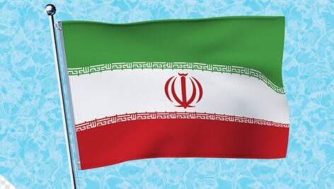 فایل لایه باز موکاپ پرچم طرح پرچم ایران
