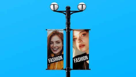 فایل لایه باز موکاپ لمپوست بنر