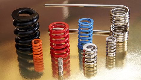new metal springs texture background Top