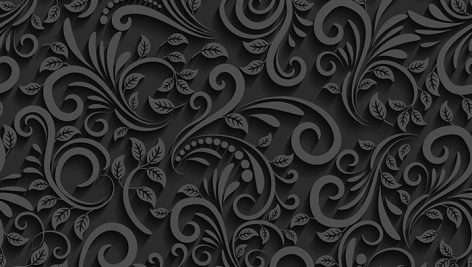 وکتور پس زمینه پترن اسلیمی طرح تیره و گلدار