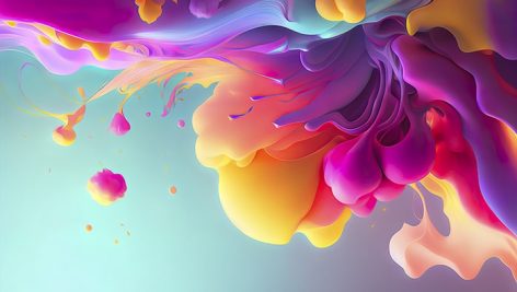 تصویر پس زمینه طرح انتزاعی تکسچر رنگارنگ مایع