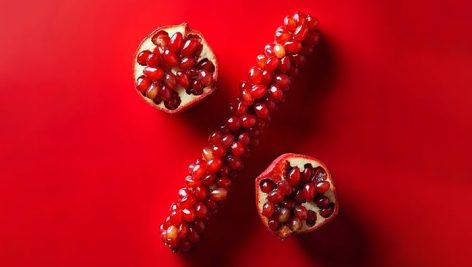 تصویر درصد طرح دانه انار شب یلدا