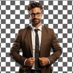 تصویر PNG مرد با کت و شلوار