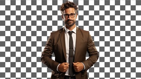 تصویر PNG مرد با کت و شلوار