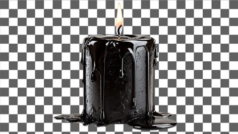 تصویر PNG شمع مشکی