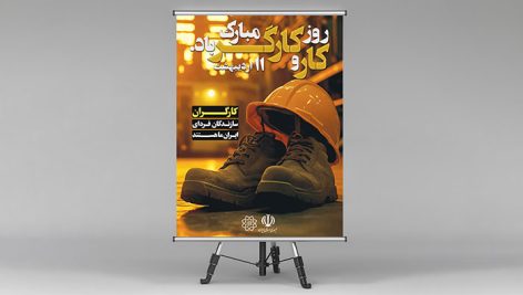 فایل لایه باز بنر روز کارگر