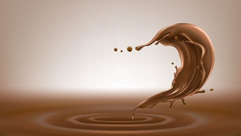 وکتور پاشش شکلات مایع | فایل EPS لایه باز اسپلش شکلات تبلیغاتی