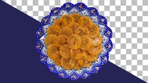 دانلود عکس دوربری شده پولکی اصفهان PNG | تصویر سوغات ایرانی بدون پس‌ زمینه