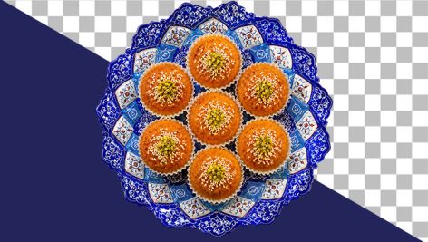 دانلود عکس PNG کیک یزدی دوربری شده | المان گرافیکی شیرینی سنتی بدون پس‌ زمینه