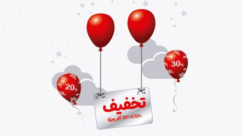 دانلود وکتور EPS تخفیف و آفر ویژه با بادکنک های قرمز 4 دانلود وکتور تخفیف و آفر ویژه EPS | طرح تبلیغاتی جشنواره فروش
