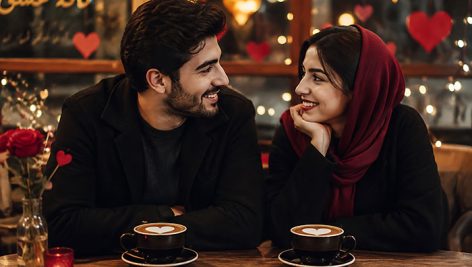 دانلود تصویر JPG دختر و پسر ایرانی در کافی شاپ | عکس عاشقانه روز ولنتاین 7 دانلود عکس دختر و پسر ایرانی در کافی شاپ برای ولنتاین | تصویر عاشقانه JPG