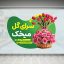 دانلود طرح لایه باز برچسب شیشه گل فروشی | لیبل PSD سرای گل با گل رز و لاله