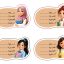 طرح لایه باز برچسب اسم دخترانه مدرسه | دانلود فایل PSD لیبل کتاب و دفتر