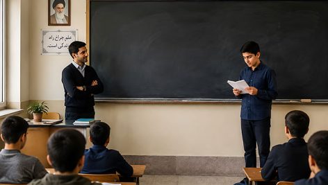 دانلود عکس باکیفیت کلاس درس مدرسه ایرانی | معلم و دانش آموز
