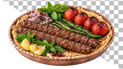 دانلود عکس دوربری شده دیس کباب کوبیده سنتی PNG | تصویر کباب ایرانی در سینی مسی 7 دانلود عکس دوربری شده کباب کوبیده سنتی در دیس مسی PNG | تصویر غذای ایرانی